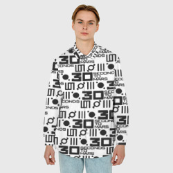 Мужская рубашка oversize 3D Thirty Seconds to Mars pattern rock - фото 2