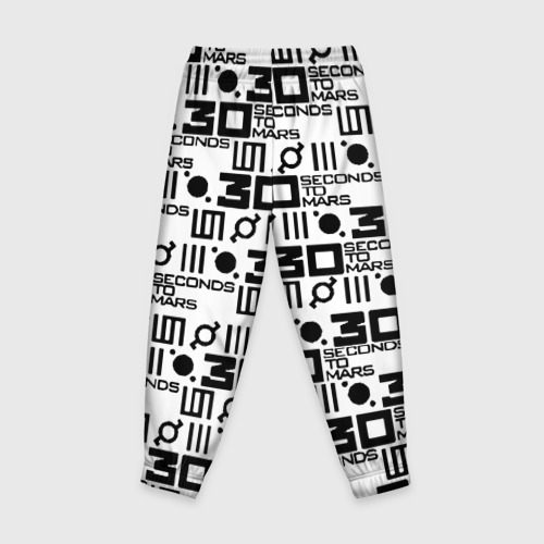 Детские брюки 3D Thirty Seconds to Mars pattern rock, цвет 3D печать - фото 2