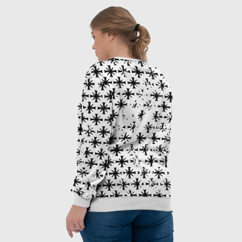 Женский свитшот 3D с принтом Farcry ubisoft pattern, вид сзади #2