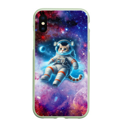 Чехол для iPhone XS Max матовый The cat is a brave cosmonaut - ai art