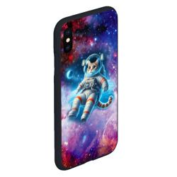 Чехол для iPhone XS Max матовый The cat is a brave cosmonaut - ai art - фото 2