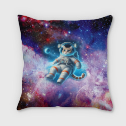 Подушка 3D The cat is a brave cosmonaut - ai art