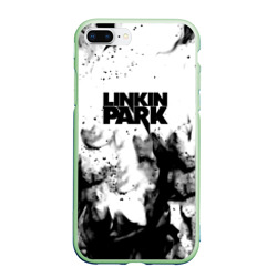 Чехол для iPhone 7Plus/8 Plus матовый Linkin park огненный дым рок