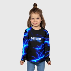 Детский лонгслив 3D Detroit become human storm  - фото 2