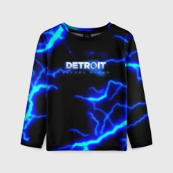 Детский лонгслив 3D Detroit become human storm 