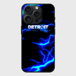 Чехол силиконовый для Apple iPhone 15 Pro матовый Detroit become human storm 