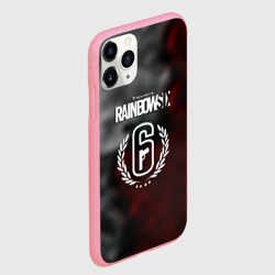 Чехол для iPhone 11 Pro Max матовый Rainbow six gradient fire - фото 2
