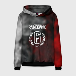 Мужская толстовка 3D Rainbow six gradient fire