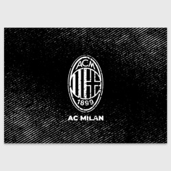 Поздравительная открытка AC Milan с потертостями на темном фоне