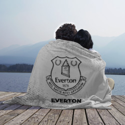 Плед 3D Everton с потертостями на светлом фоне - фото 2