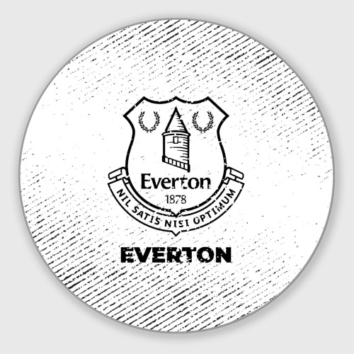 Круглый коврик для мышки Everton с потертостями на светлом фоне