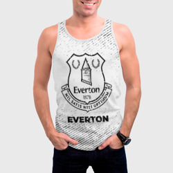 Мужская майка 3D Everton с потертостями на светлом фоне - фото 2