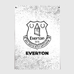 Постер Everton с потертостями на светлом фоне