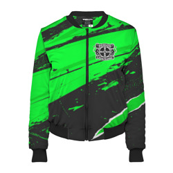 Женский бомбер 3D Bayer 04 sport green