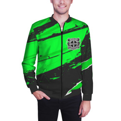 Мужской бомбер 3D Bayer 04 sport green - фото 2