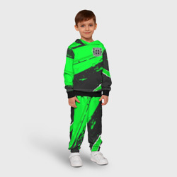 Детский костюм с толстовкой 3D Bayer 04 sport green - фото 2