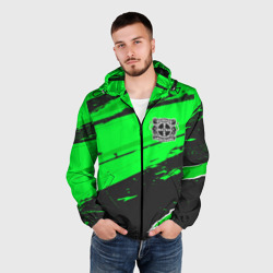 Мужская ветровка 3D Bayer 04 sport green - фото 2