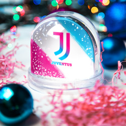 Игрушка Снежный шар Juventus neon gradient style - фото 2