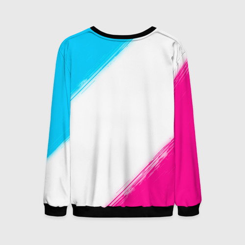 Мужской свитшот 3D Juventus neon gradient style, цвет черный - фото 2