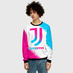 Мужской свитшот 3D Juventus neon gradient style - фото 2