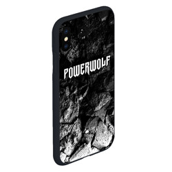 Чехол для iPhone XS Max матовый Powerwolf black graphite - фото 2