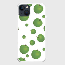 Зелёные яблоки фон – Чехол для iPhone 14 Plus с принтом купить