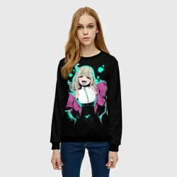 Женский свитшот 3D  Киви Арага ахегао - Становясь волшебницей - фото 2