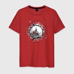 Гребни ворона – Мужская футболка хлопок с принтом купить со скидкой в -20%