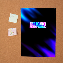 Постер Red dead redemption неоновые краски - фото 2