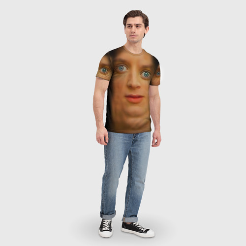 Мужская футболка 3D Мем упоротый Фродо улыбается, цвет 3D печать - фото 5
