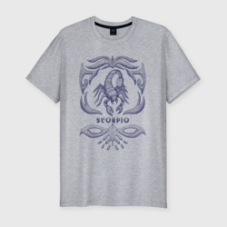 Мужская футболка хлопок Slim Скорпион - астрологические знаки