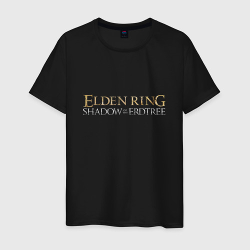 Мужская футболка хлопок Elden ring shadow of the erdthree, цвет черный