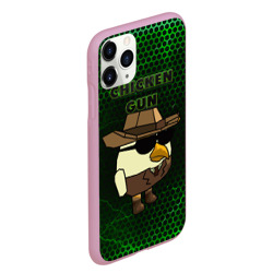 Чехол для iPhone 11 Pro Max матовый Chicken gun green - фото 2