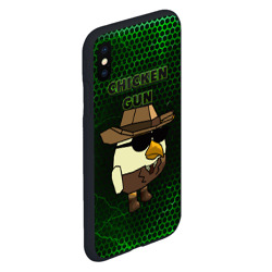 Чехол для iPhone XS Max матовый Chicken gun green - фото 2