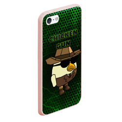 Чехол для iPhone 5/5S матовый Chicken gun green - фото 2