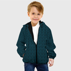 Детская куртка 3D Ажурный тёмно-бирюзовый - фото 2