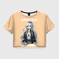 Женская футболка Crop-top 3D Провожающая в последний путь Фрирен - Фрирен