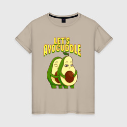 Avocaddle – Женская футболка хлопок с принтом купить со скидкой в -20%