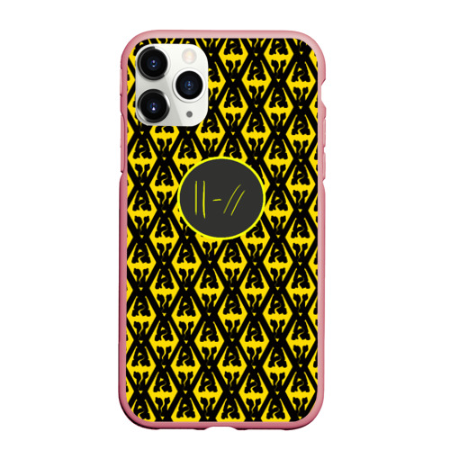 Чехол для iPhone 11 Pro Max матовый Twenty one pilots pattern yellow, цвет баблгам
