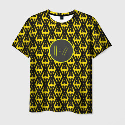 Мужская футболка 3D Twenty one pilots pattern yellow