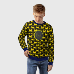 Детский свитшот 3D Twenty one pilots pattern yellow - фото 2