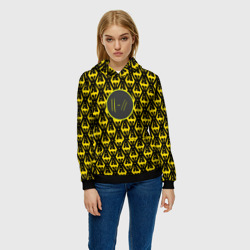 Женская толстовка 3D Twenty one pilots pattern yellow - фото 2