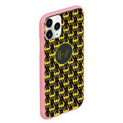 Чехол для iPhone 11 Pro Max матовый Twenty one pilots pattern yellow - фото 2