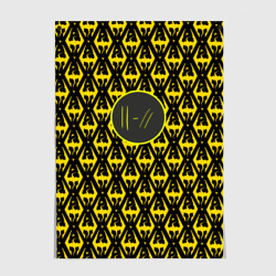 Постер Twenty one pilots pattern yellow