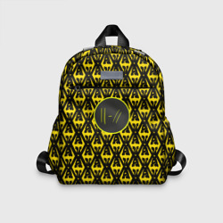 Детский рюкзак 3D Twenty one pilots pattern yellow