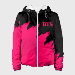 Женская куртка 3D BTS неоновые краски текстура