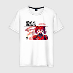 Мужская футболка хлопок Evangelion - Asuka