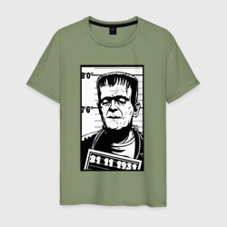 Арест Франкенштейна – Мужская футболка хлопок с принтом купить со скидкой в -20%