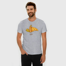 Мужская футболка хлопок Slim Птица пицца - фото 2