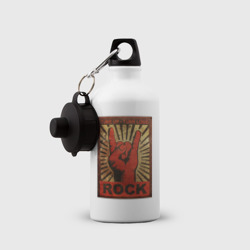 Бутылка спортивная Rock tune up turn loud  жест коза  - фото 2